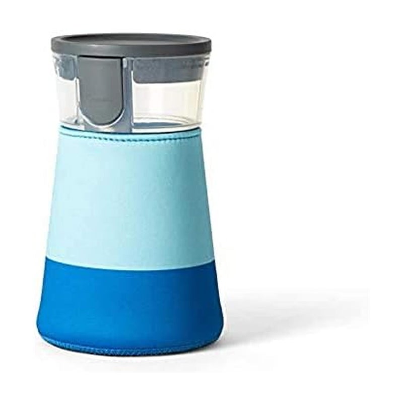 Rabbit Freezable Cocktail Maker, 32 oz Frozen Drink Mixer for Margaritas, PiÃ±a Coladas, Mocktails - Complete Set Carafe, Sleeve, Stir Spoon, Recipe Booklet - Ideal for Parties & Gatherings (Blue)